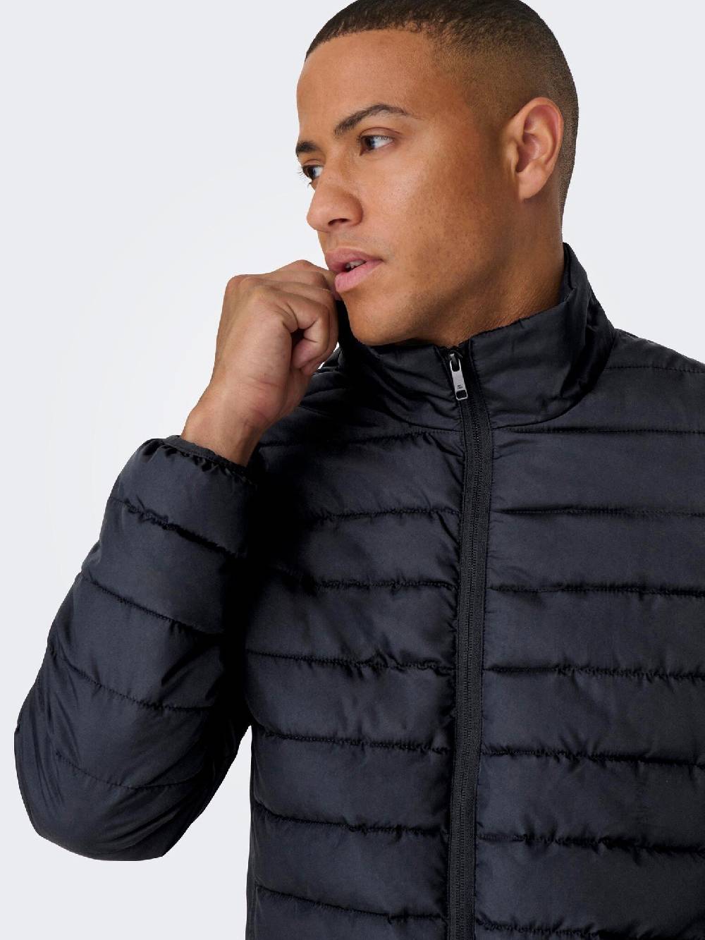 Only & Sons Onsbron Quilt Jacket OTW VD (187197 Dark Navy) Begrenztes Angebot