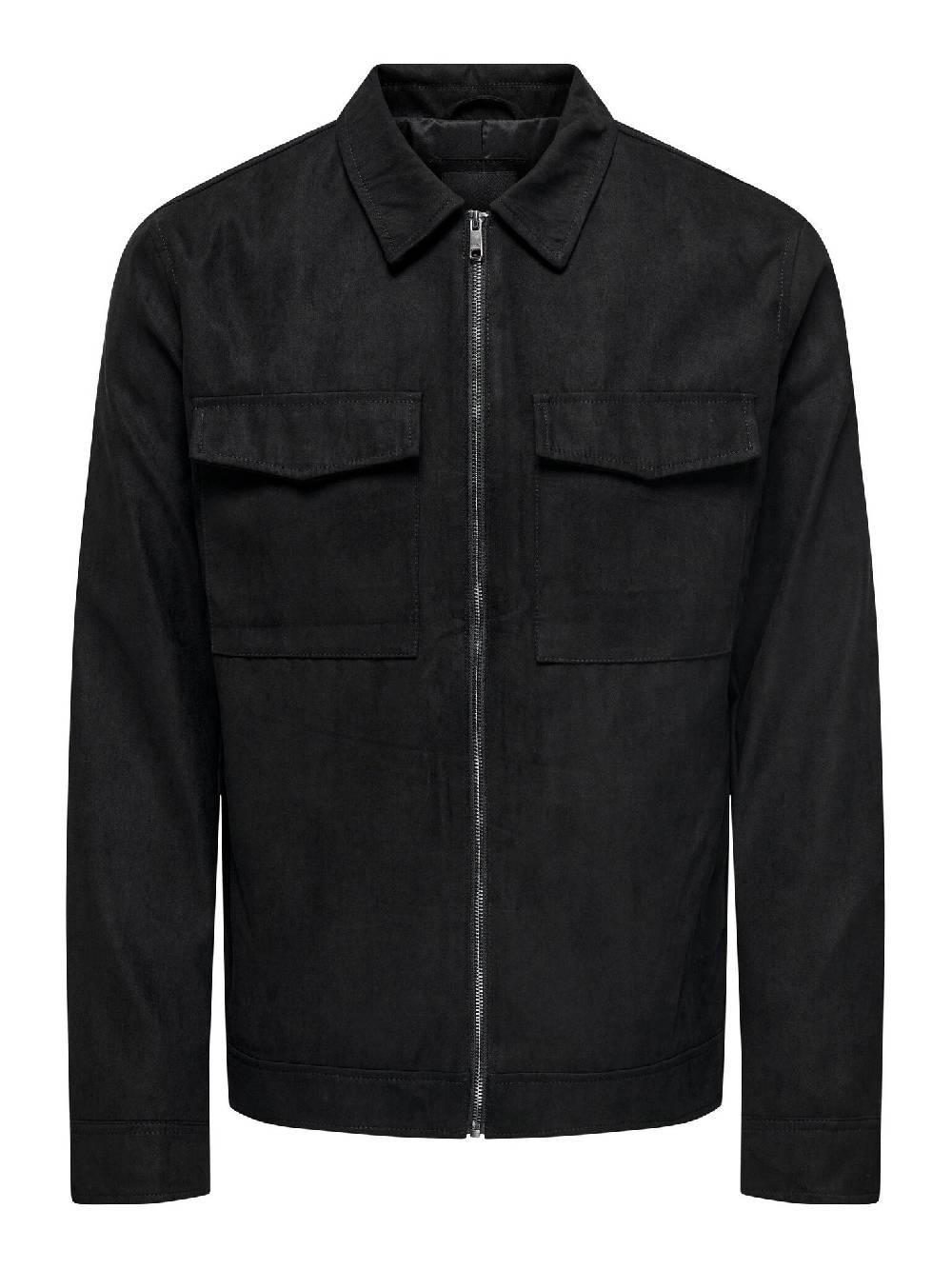 Only & Sons Onswill Fake Suede Jacket OTW (187679 Black) Online Shopping