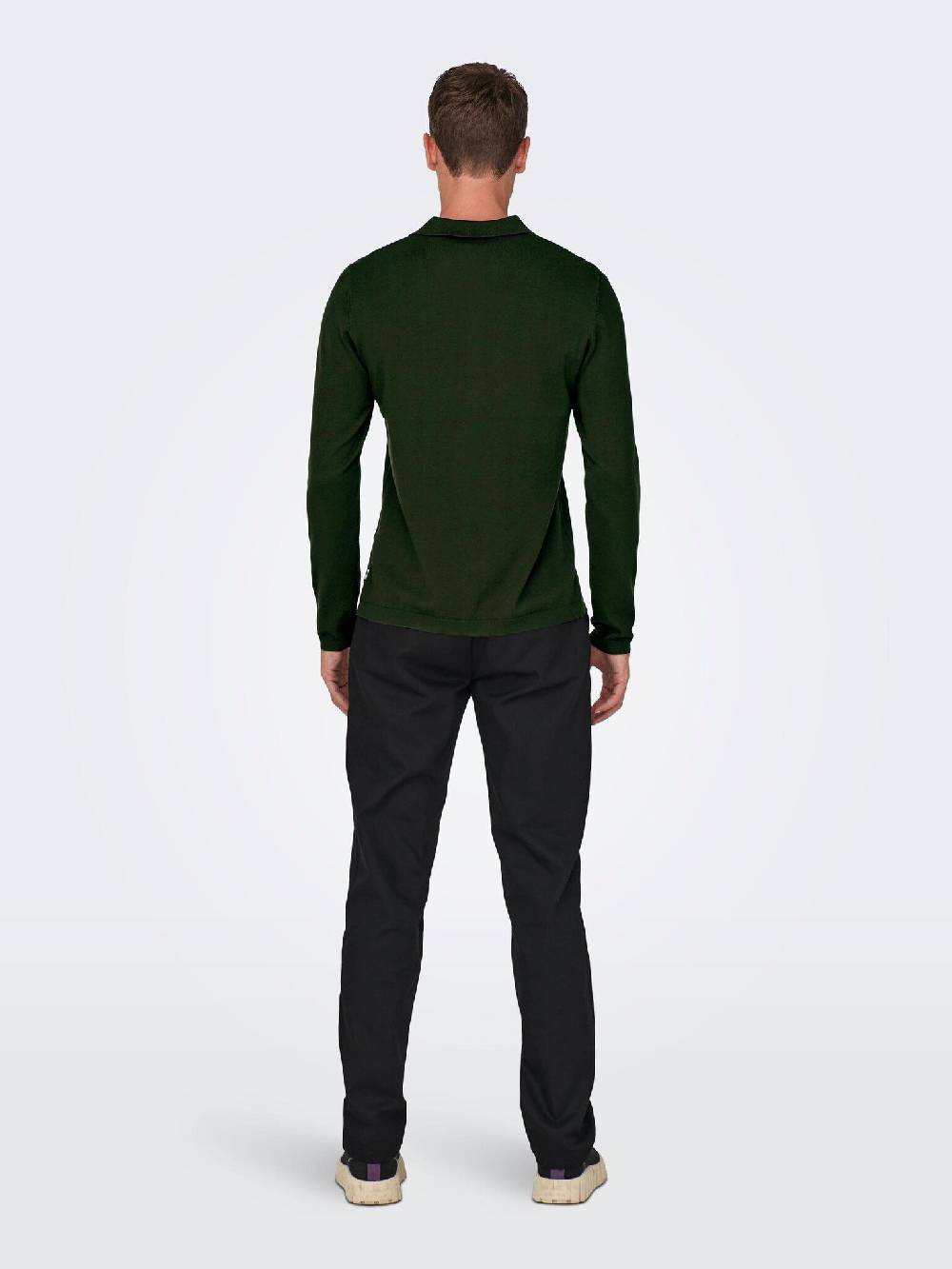 Only & Sons Onswyler Life REG 14 LS Polo Knit (218672 Rosin) Begrenzt auf 3 Tage