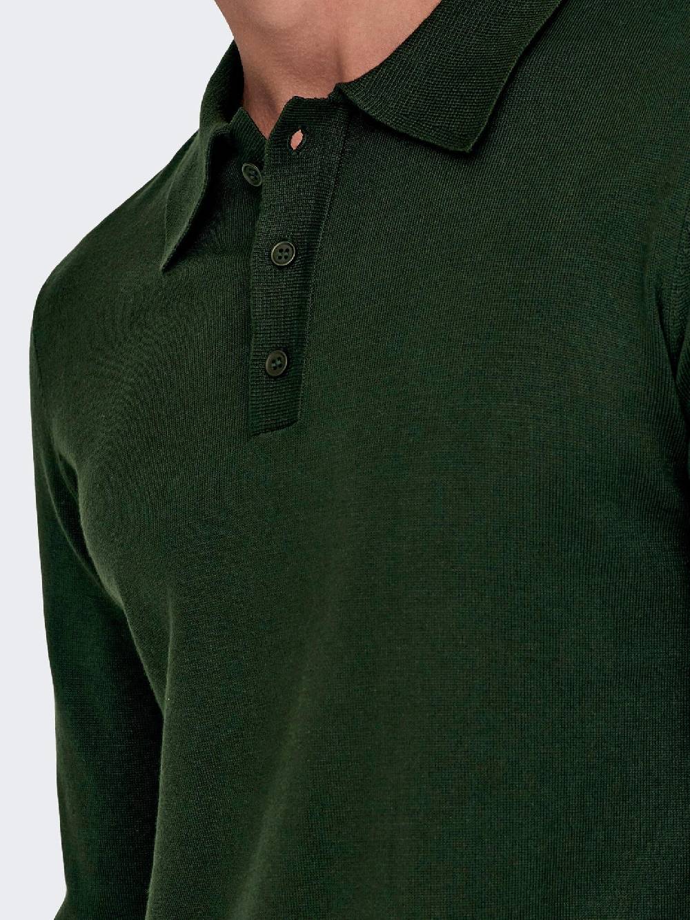 Only & Sons Onswyler Life REG 14 LS Polo Knit (218672 Rosin) Begrenzt auf 3 Tage