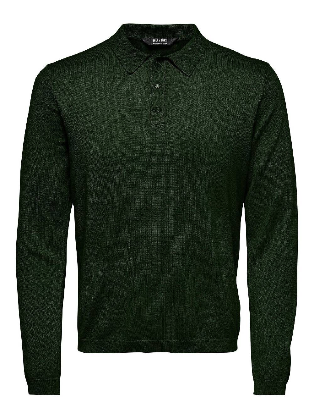 Only & Sons Onswyler Life REG 14 LS Polo Knit (218672 Rosin) Begrenzt auf 3 Tage