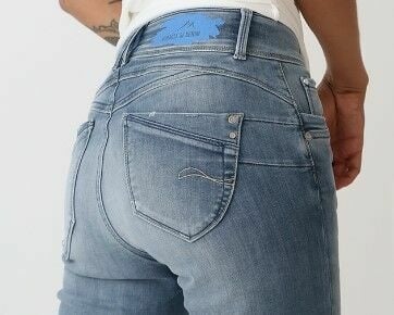 M.O.D SARAH Skinny Fit Quartz Blue Günstiger Verkauf