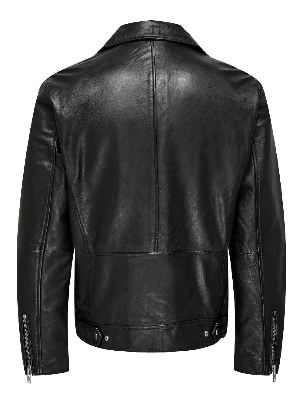 Only & Sons ONSJOHN LEATHER BIKER JACKET OTW (Black) Fabrikverkauf