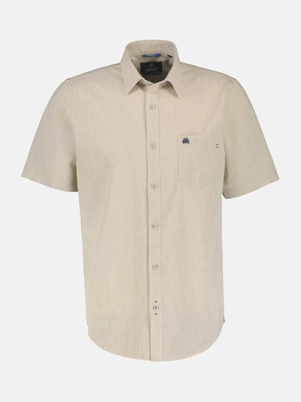 Lerros 2442010 CASUAL KATOENEN LINNEN OVERHEMD (705 LIGHT DUNE BEIGE) Großer Ausverkauf