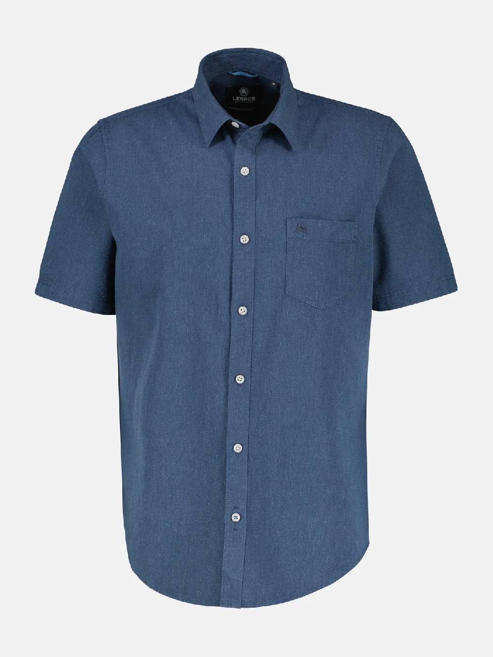 Lerros 2442010 CASUAL KATOENEN LINNEN OVERHEMD (485 CLASSIC NAVY) Flash Sale
