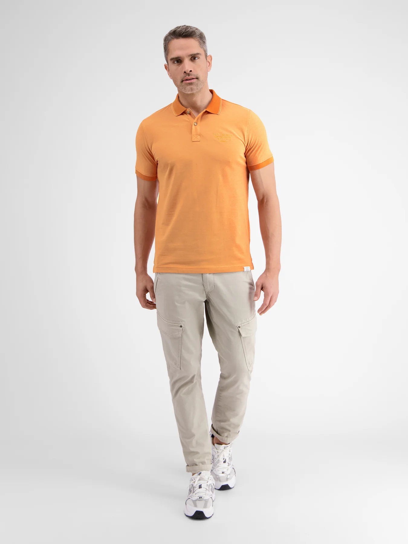 Lerros 2433239 TWEEKLEURIGE POLO (927 MELLOW PEACH) Cyber Monday