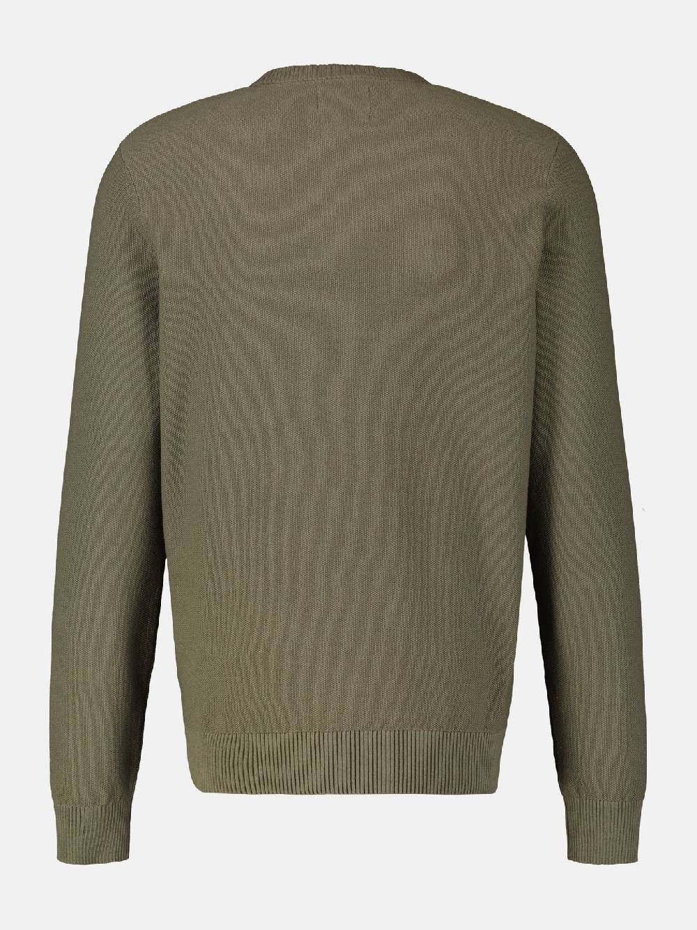 Lerros 23D5001 GEBREIDE TRUI MET RONDE HALS (659 AGED OLIVE) Lagerräumung