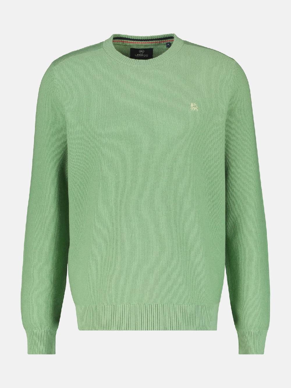 Lerros 23D5001 GEBREIDE TRUI MET RONDE HALS (612 SAGE GREEN) Heißer Verkauf