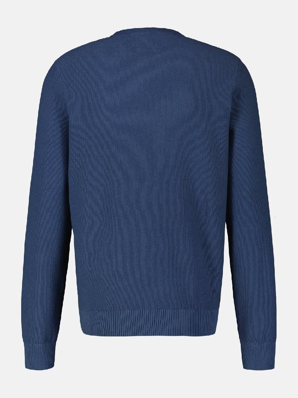 Lerros 23D5001 GEBREIDE TRUI MET RONDE HALS (448 STORM BLUE) Neueste Mode