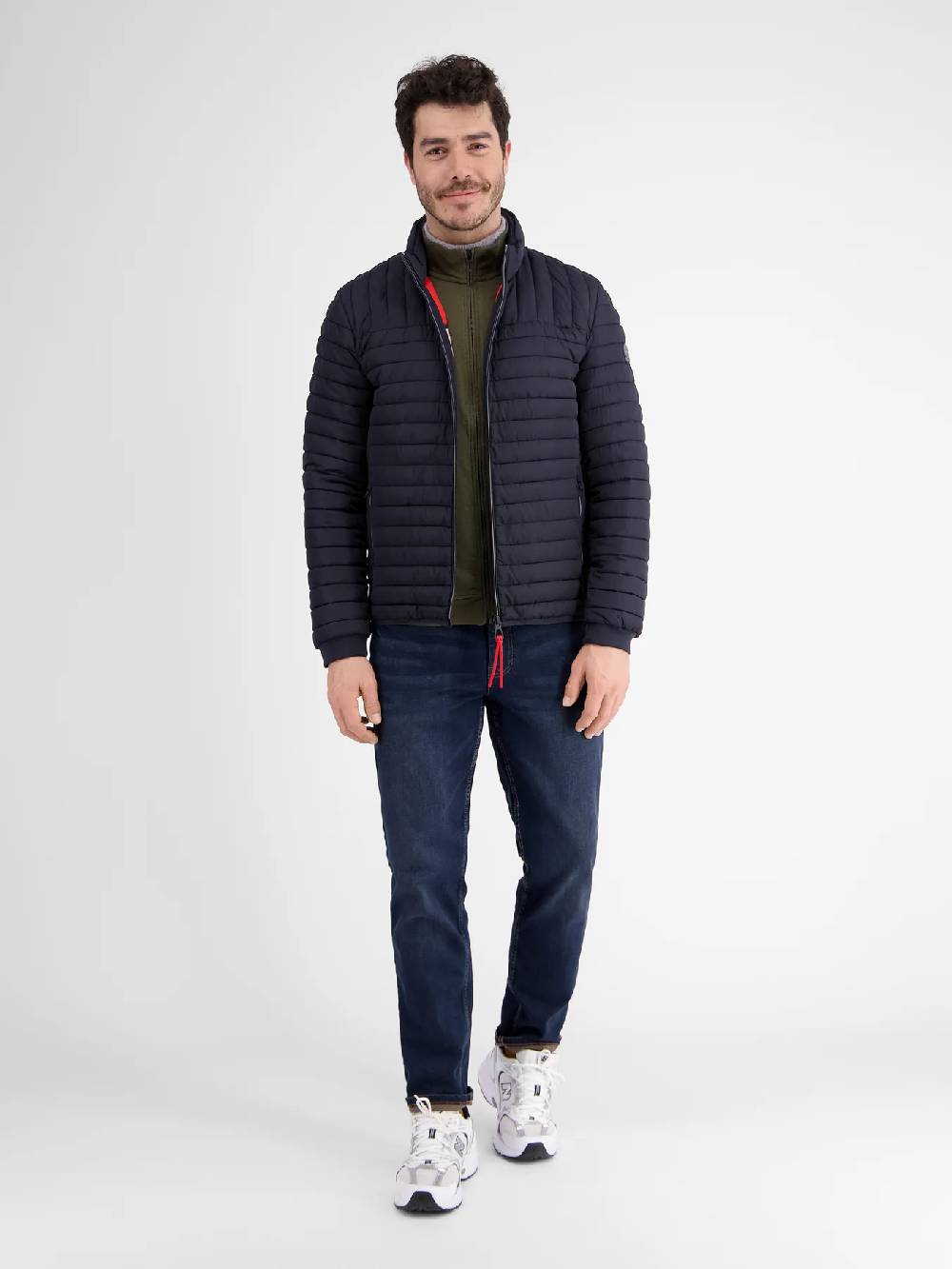 Lerros 23D4503 GESTRUCTUREERD SWEATJACK (659 AGED OLIVE) Online Outlet