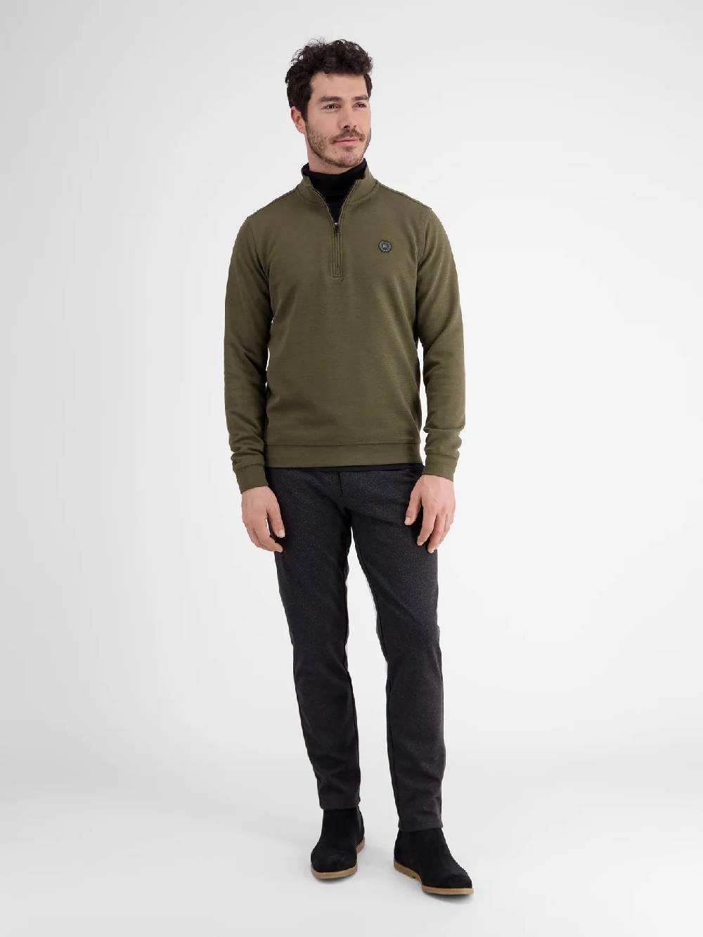 Lerros 23D4402 GESTRUCTUREERDE SWEATBROEK (659 AGED OLIVE) Exklusive Angebote