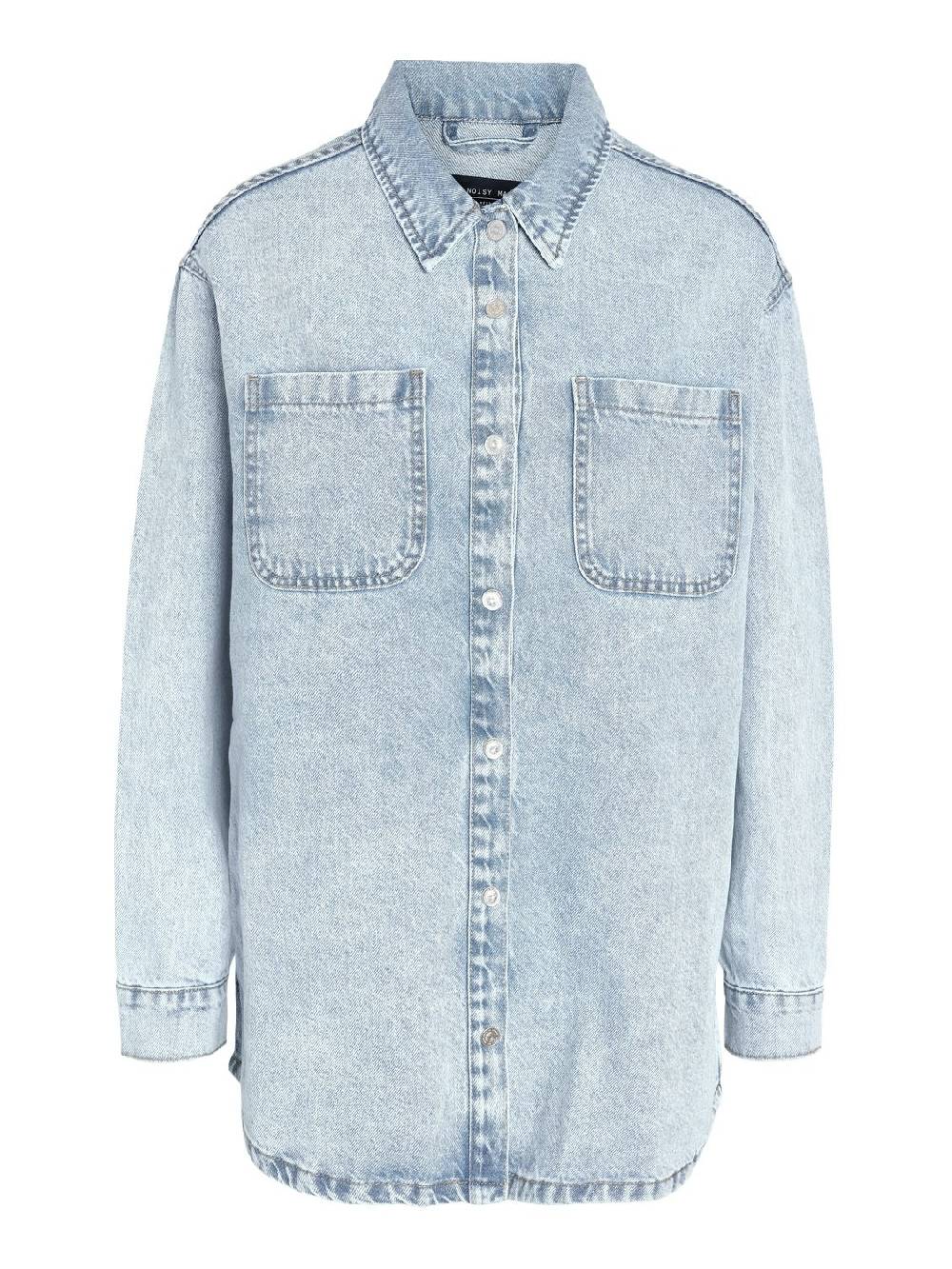 NOISY MAY NMALVA L/S DENIM SHACKET Sonderangebot der Fabrik