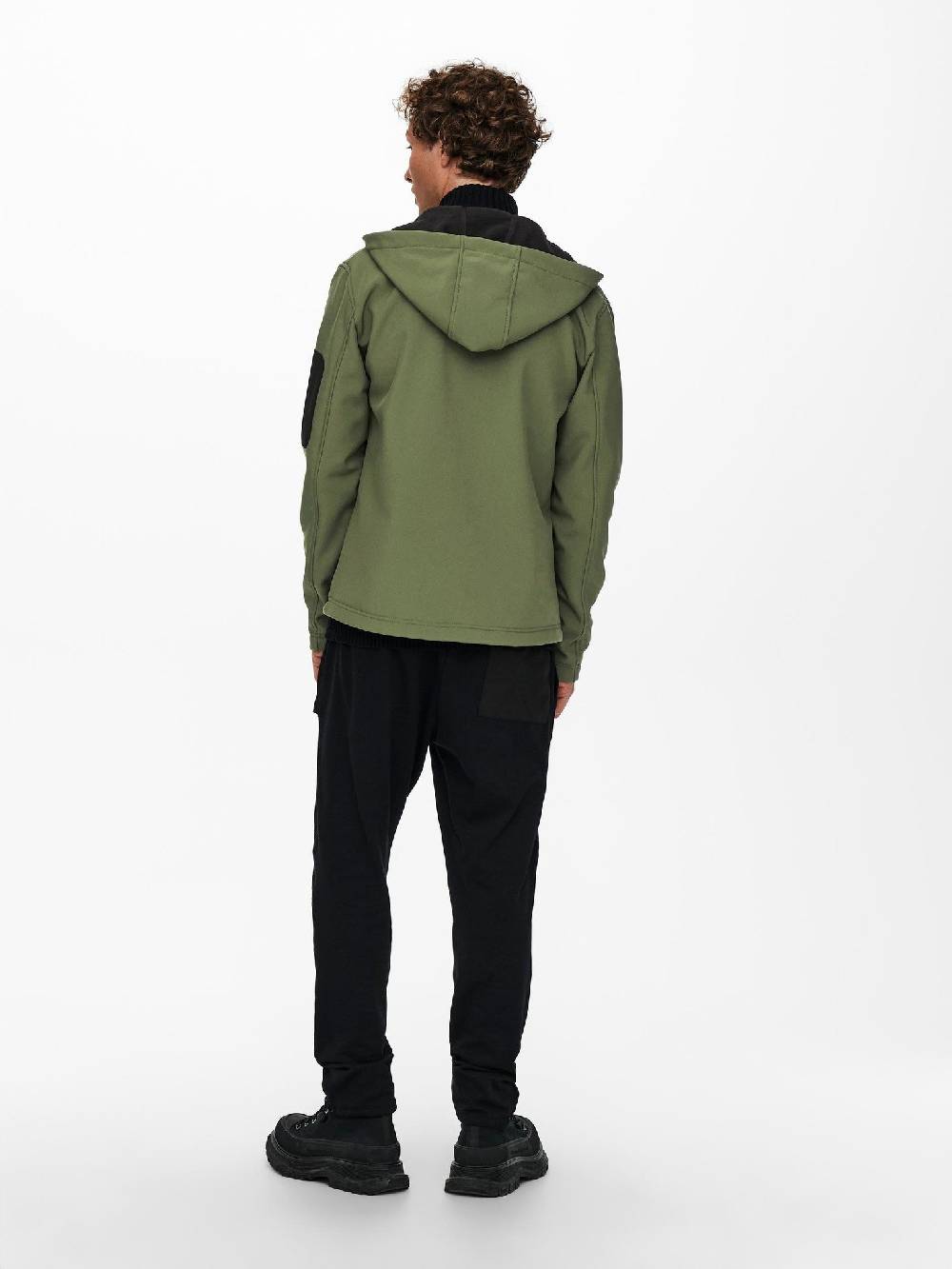 Only & Sons ONSBRAD Hood softshell jacket otw (Olive Night/Black) Kostenloser Versand