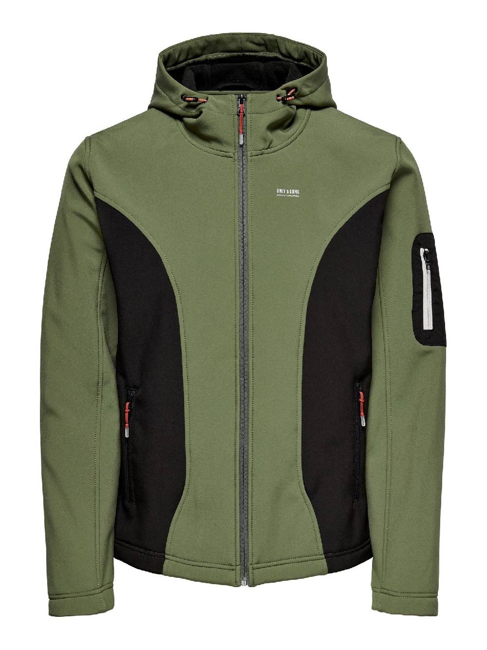 Only & Sons ONSBRAD Hood softshell jacket otw (Olive Night/Black) Kostenloser Versand