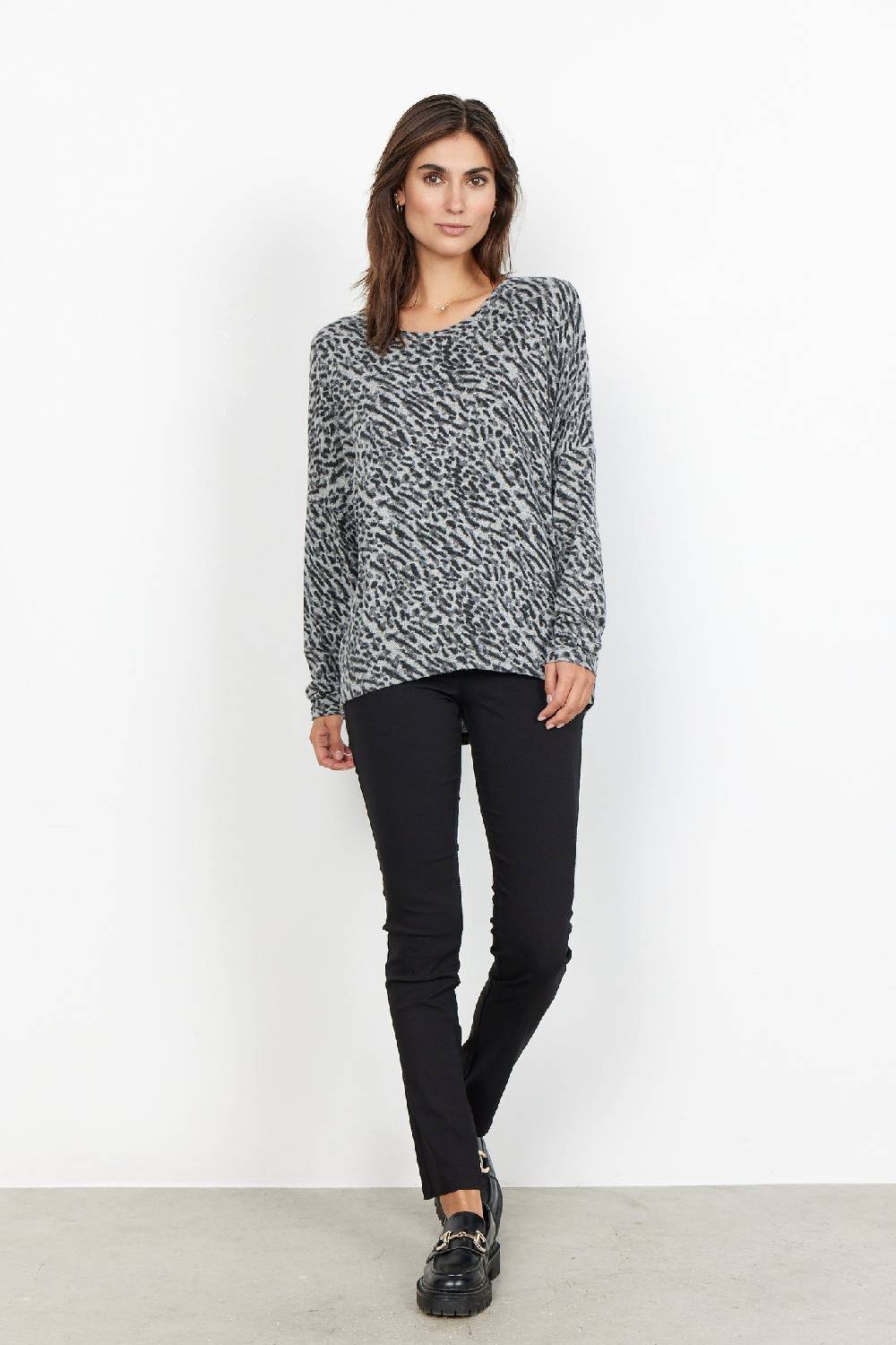 Soya Concept SC-BIARA AOP 94 BLOUSE (9999 BLACK COMBI) Neueste Mode