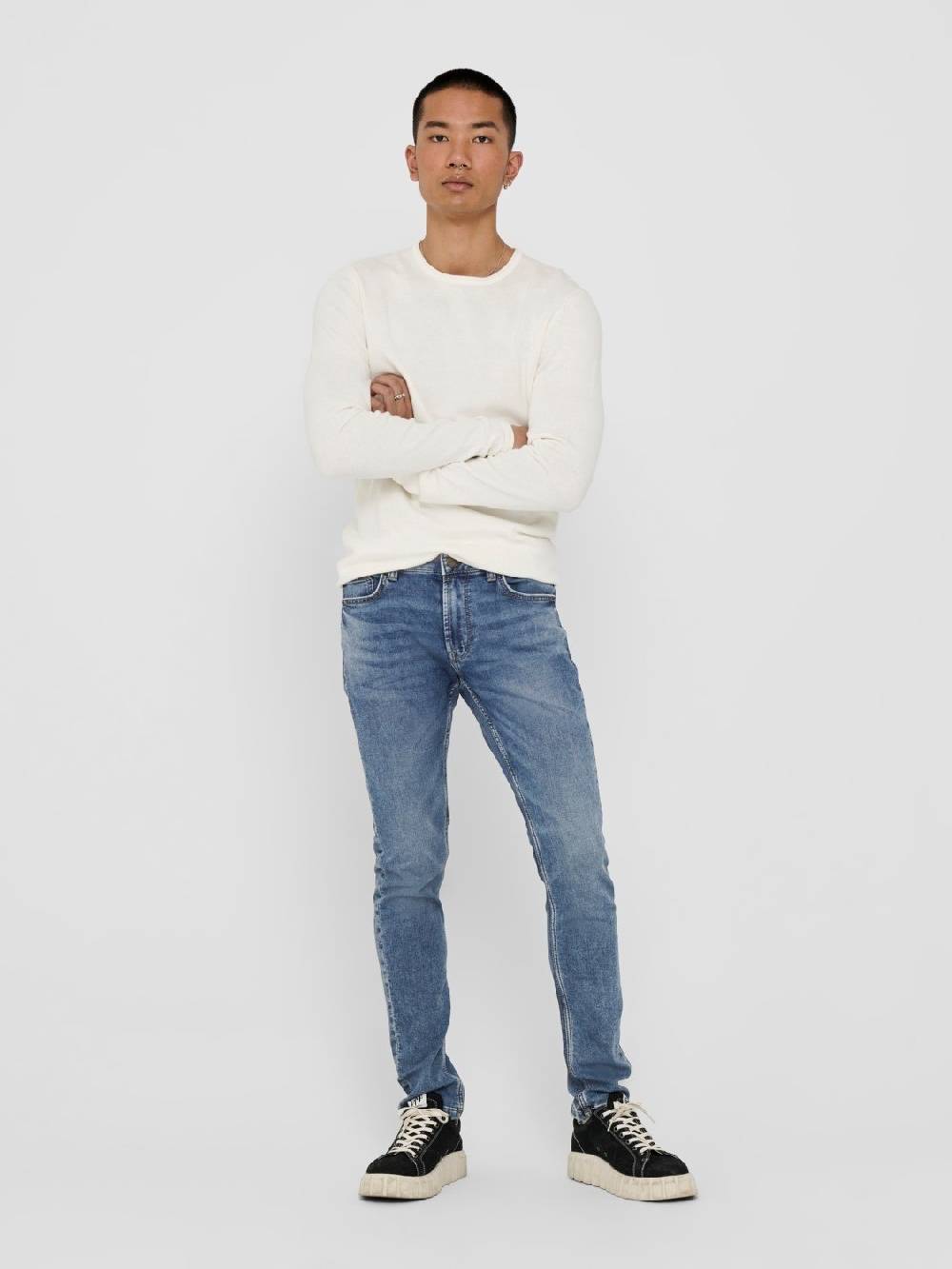 Only & Sons ONSLOOM Life Slim Blue Jog (PK 8653) Sonderangebote