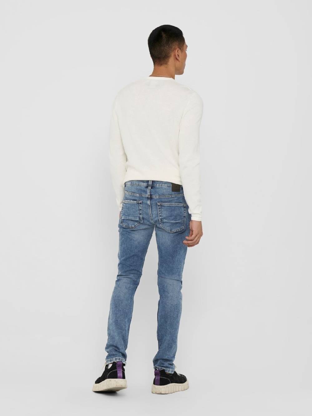 Only & Sons ONSLOOM Life Slim Blue Jog (PK 8653) Sonderangebote