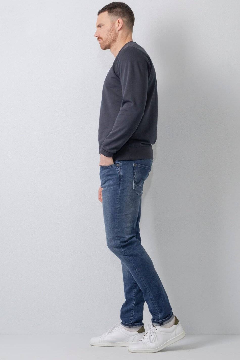 Petrol SEAHAM - Men Denim Slim Fit (5804 Dark Coated) VIP-Rabatte