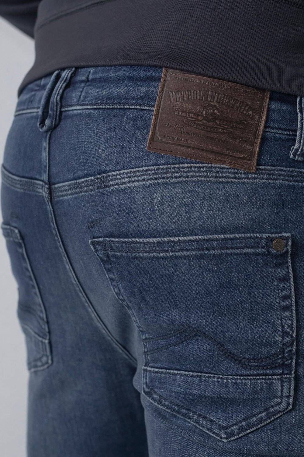 Petrol SEAHAM - Men Denim Slim Fit (5804 Dark Coated) VIP-Rabatte