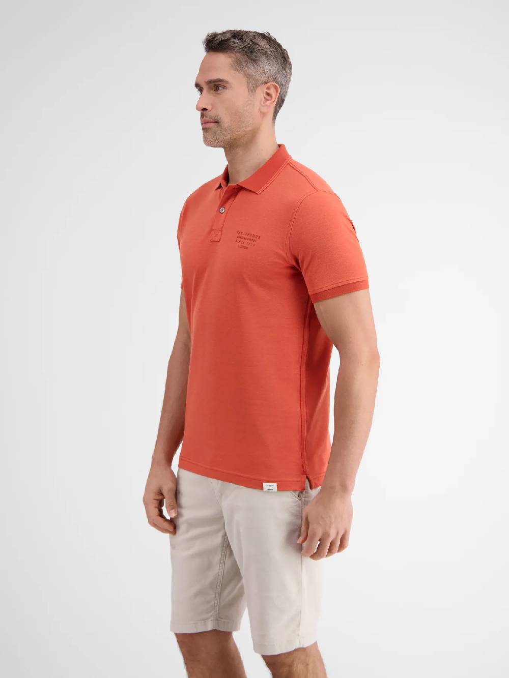 Lerros 2433239 TWEEKLEURIGE POLO (327 DEEP CORAL RED) Super Sparpreis