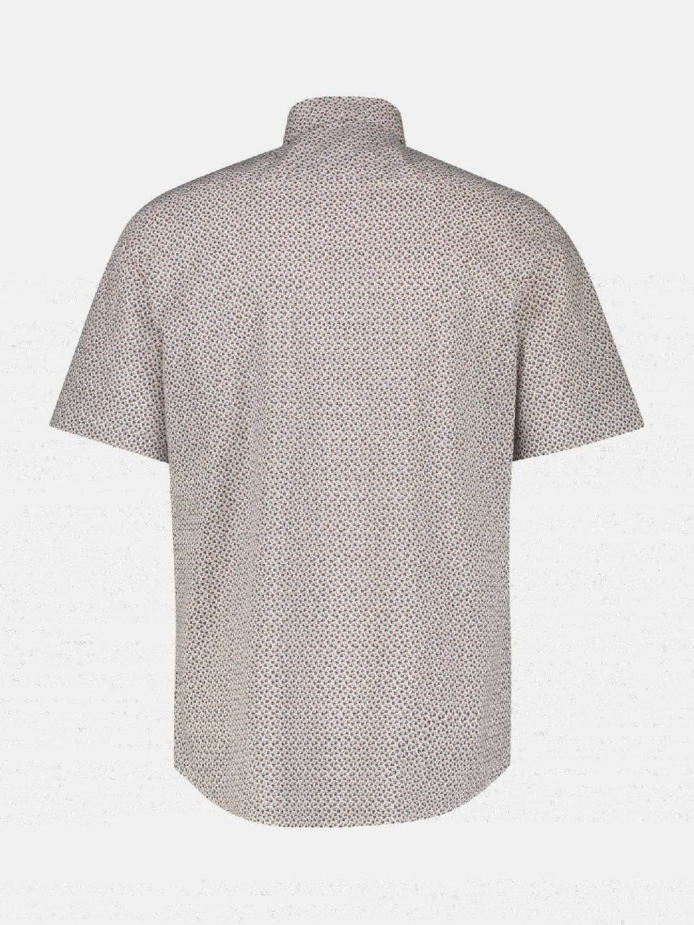 Lerros 2432303 SHIRT MET HALVE MOUW EN GEOMETRISCHE PRINT (927 MELLOW PEACH) Wochenangebot