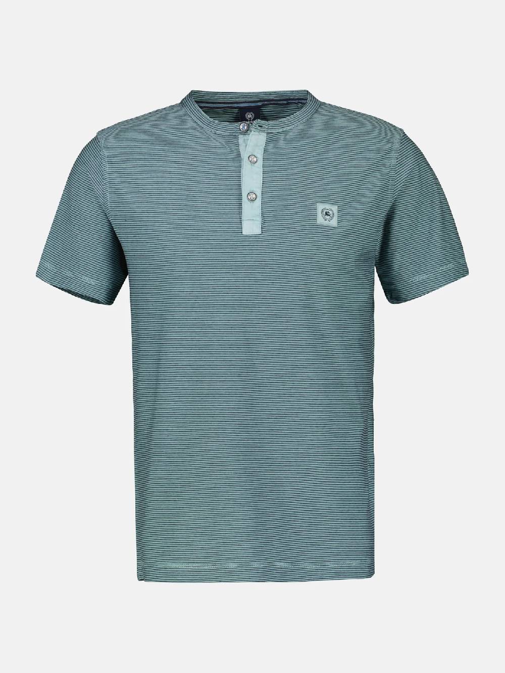 Lerros 2423910 GESTREEPT SERAFINO OVERHEMD (622 COASTAL SEA BLUE) JETZT KAUFEN