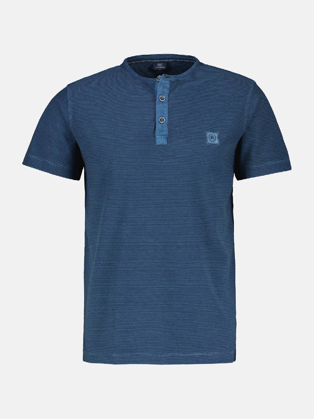 Lerros 2423910 GESTREEPT SERAFINO OVERHEMD (448 STORM BLUE) Letzte 2 Tage