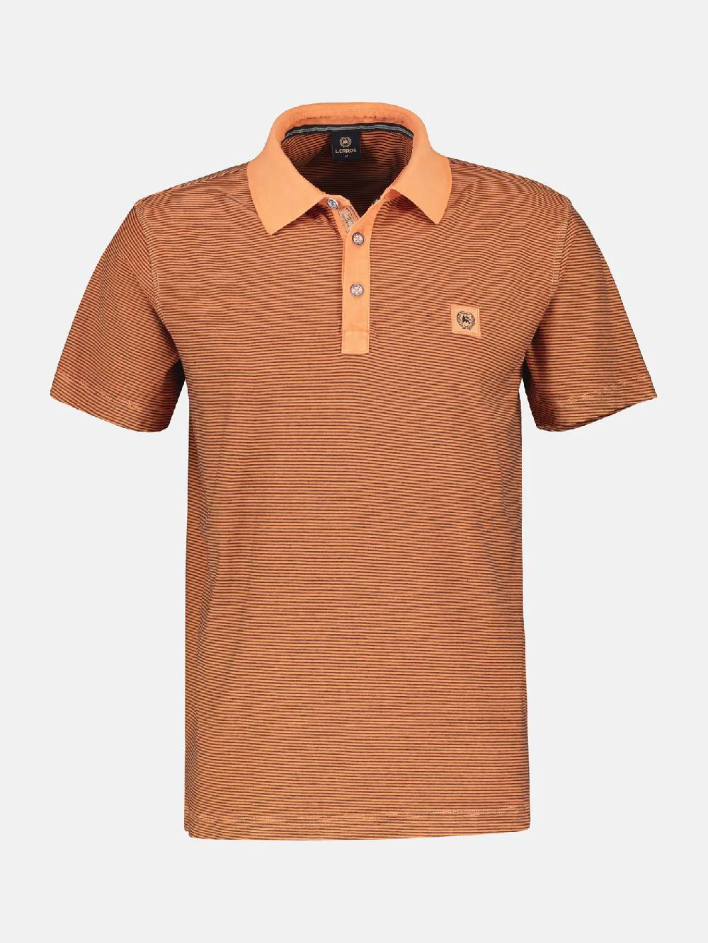 Lerros 2423211 GESTREEPT POLOSHIRT (927 MELLOW PEACH) Zeitbegrenzte Promotion
