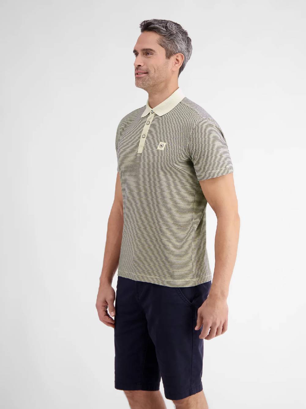 Lerros 2423211 GESTREEPT POLOSHIRT (705 LIGHT DUNE BEIGE) Bis zu 50% Rabatt