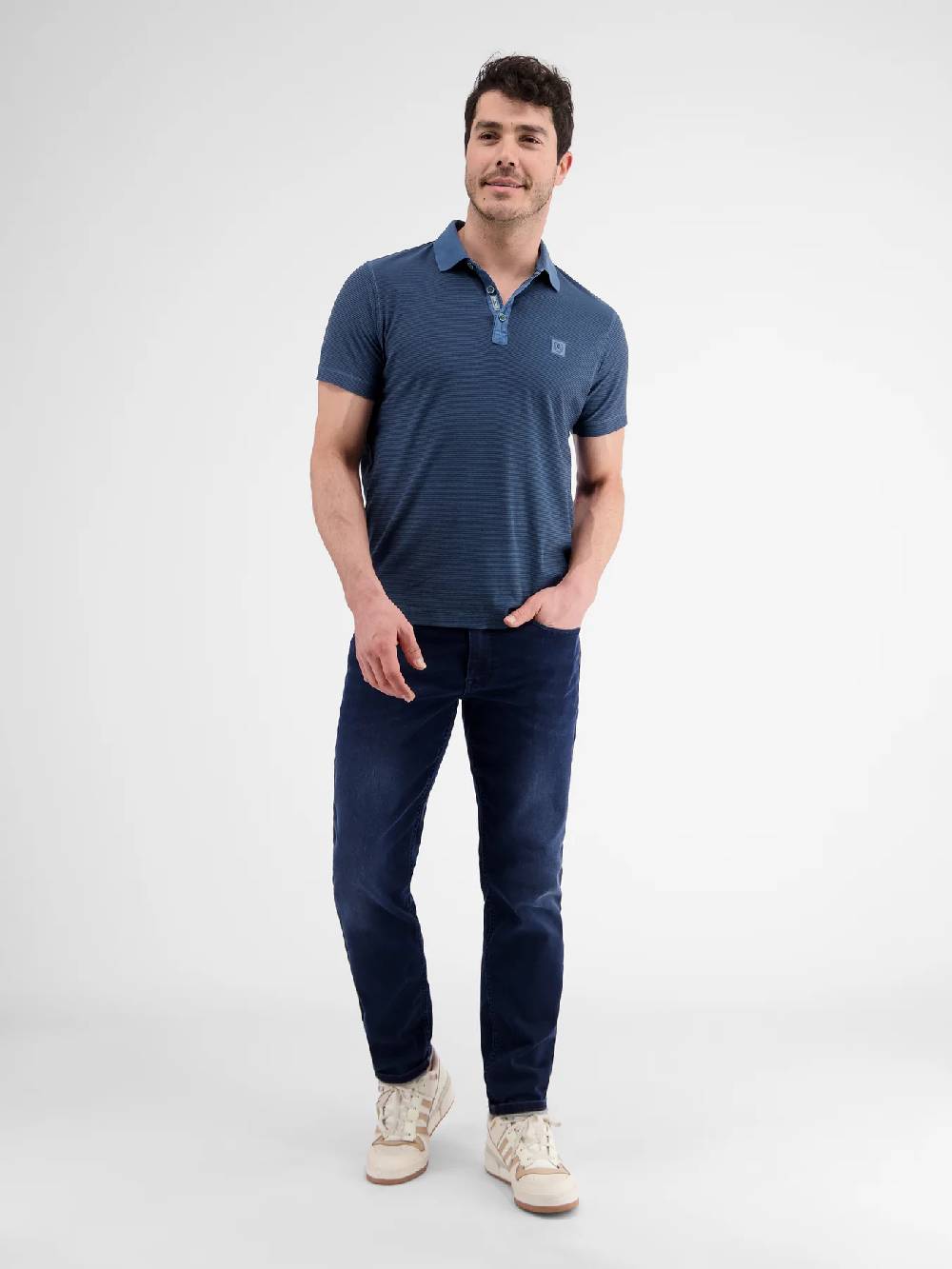 Lerros 2423211 GESTREEPT POLOSHIRT (448 STORM BLUE) Bis zu 60% Rabatt