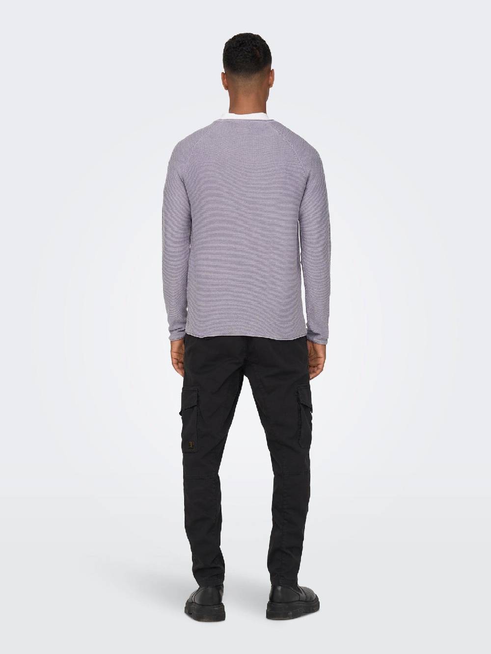 Only & Sons ONSDEXTOR 12 Wash Raglan Knit (22016131 Purple Ash) Preisnachlass