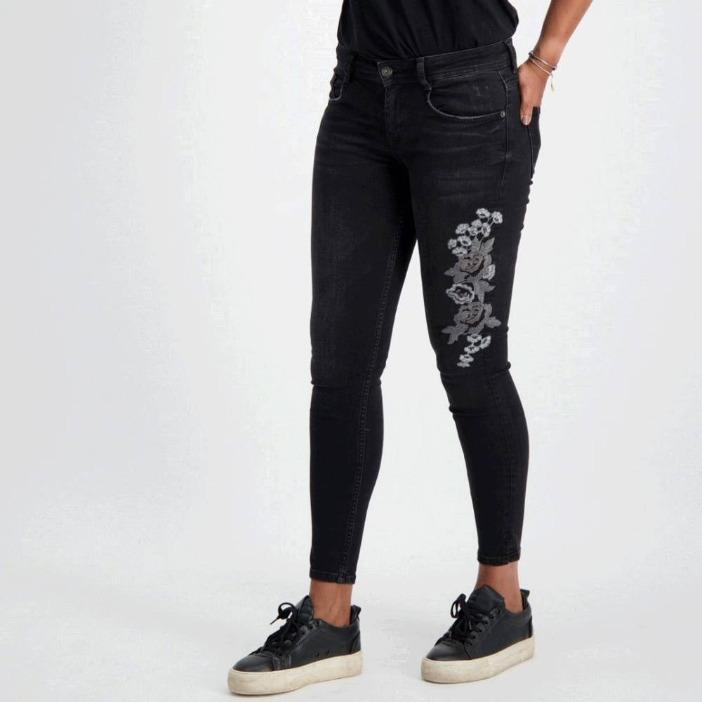 Cars Jeans MAREN Skinny Emb. Black Twill Osterangebot