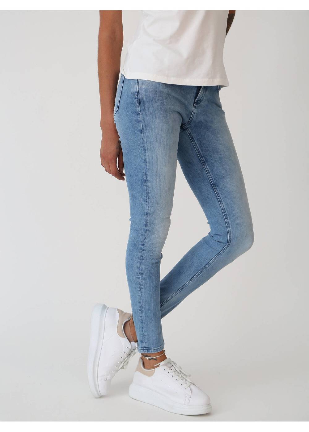 M.O.D Sina Skinny Fit Panda Blue Neueste Stile