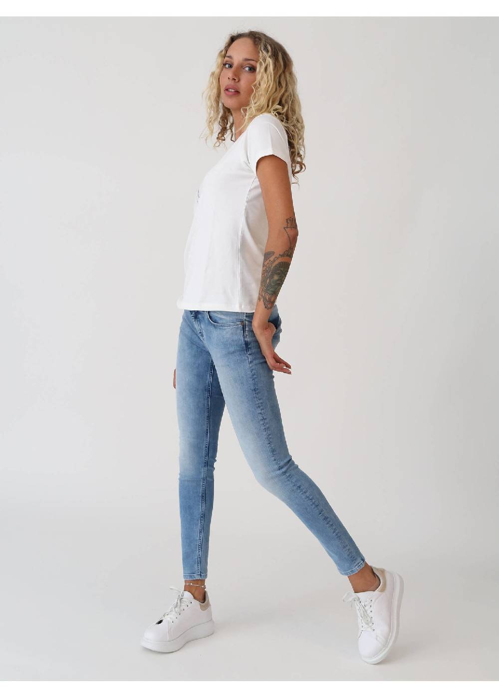 M.O.D Sina Skinny Fit Panda Blue Neueste Stile