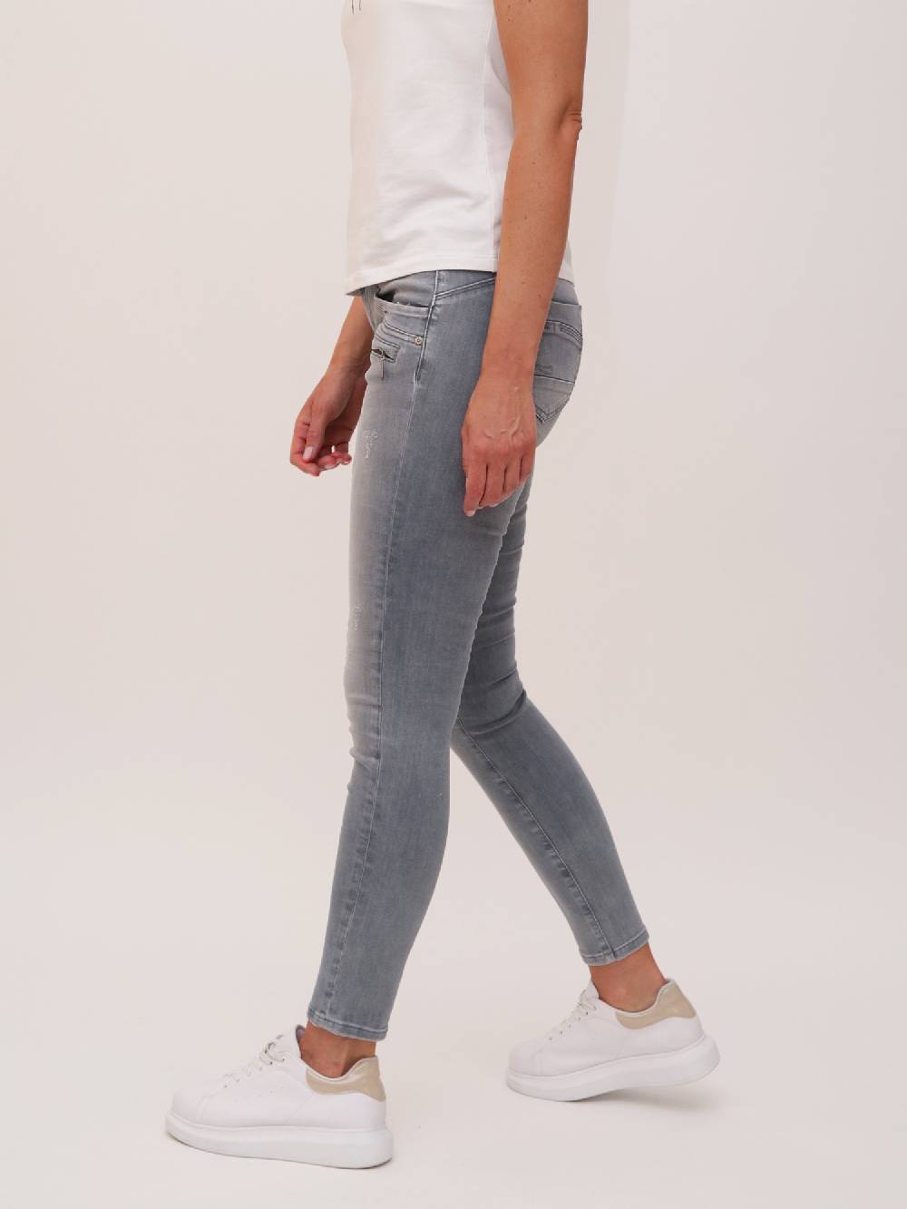 M.O.D SUZY Skinny Fit Hippo Grey Letzte 2 Tage