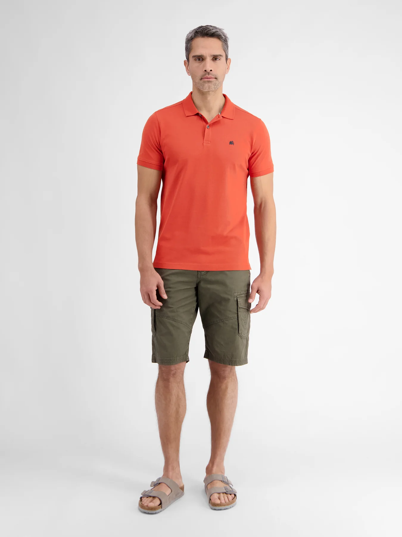 Lerros 2423200 BASIS POLOSHIRT (327 DEEP CORAL RED) Fabrikladen