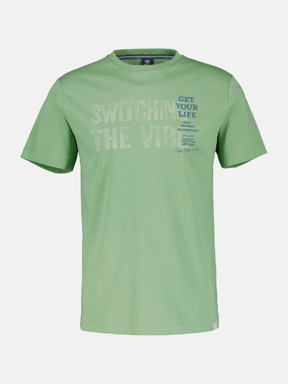 Lerros 2423005 EFFEN T-SHIRT PRINT OP DE BORST (612 SAGE GREEN) Speichern exportieren