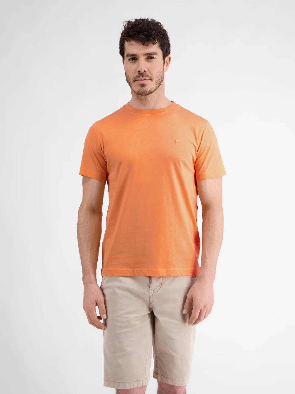 Lerros 2423000 EFFEN BASIC T-SHIRT LOGOSTEEK (927 MELLOW PEACH) Rabatte dieses Monats