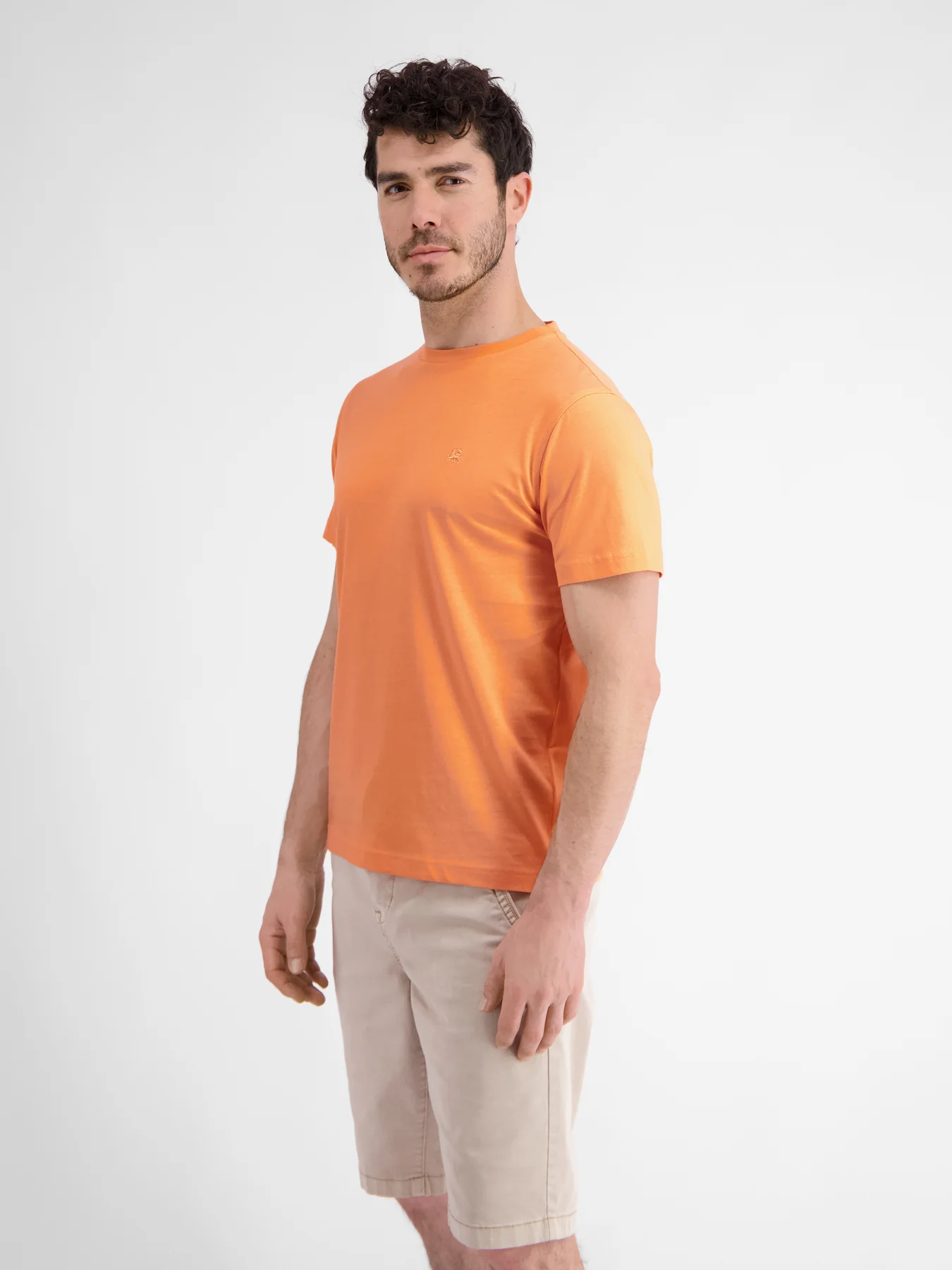 Lerros 2423000 EFFEN BASIC T-SHIRT LOGOSTEEK (927 MELLOW PEACH) Rabatte dieses Monats