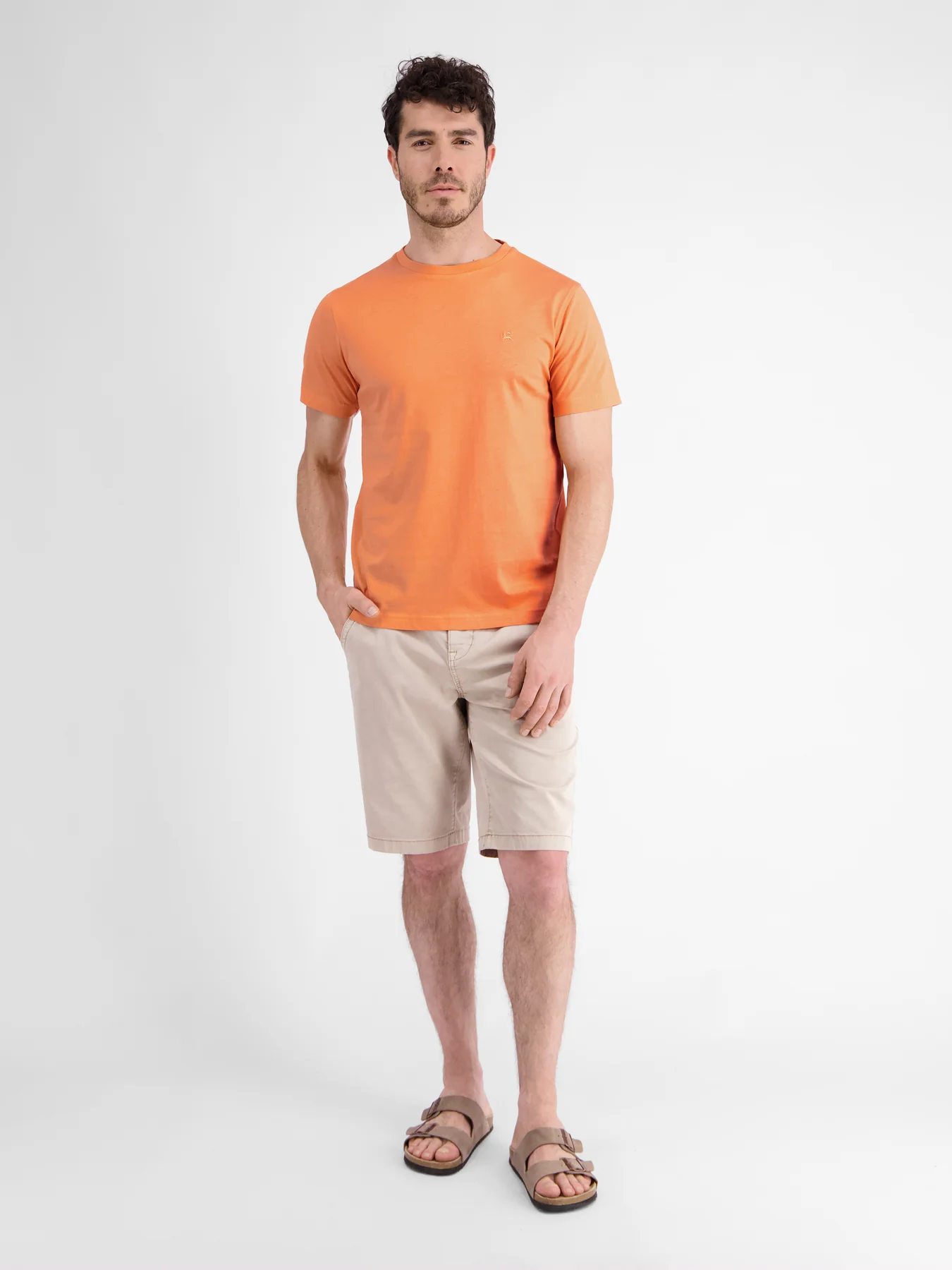 Lerros 2423000 EFFEN BASIC T-SHIRT LOGOSTEEK (927 MELLOW PEACH) Rabatte dieses Monats