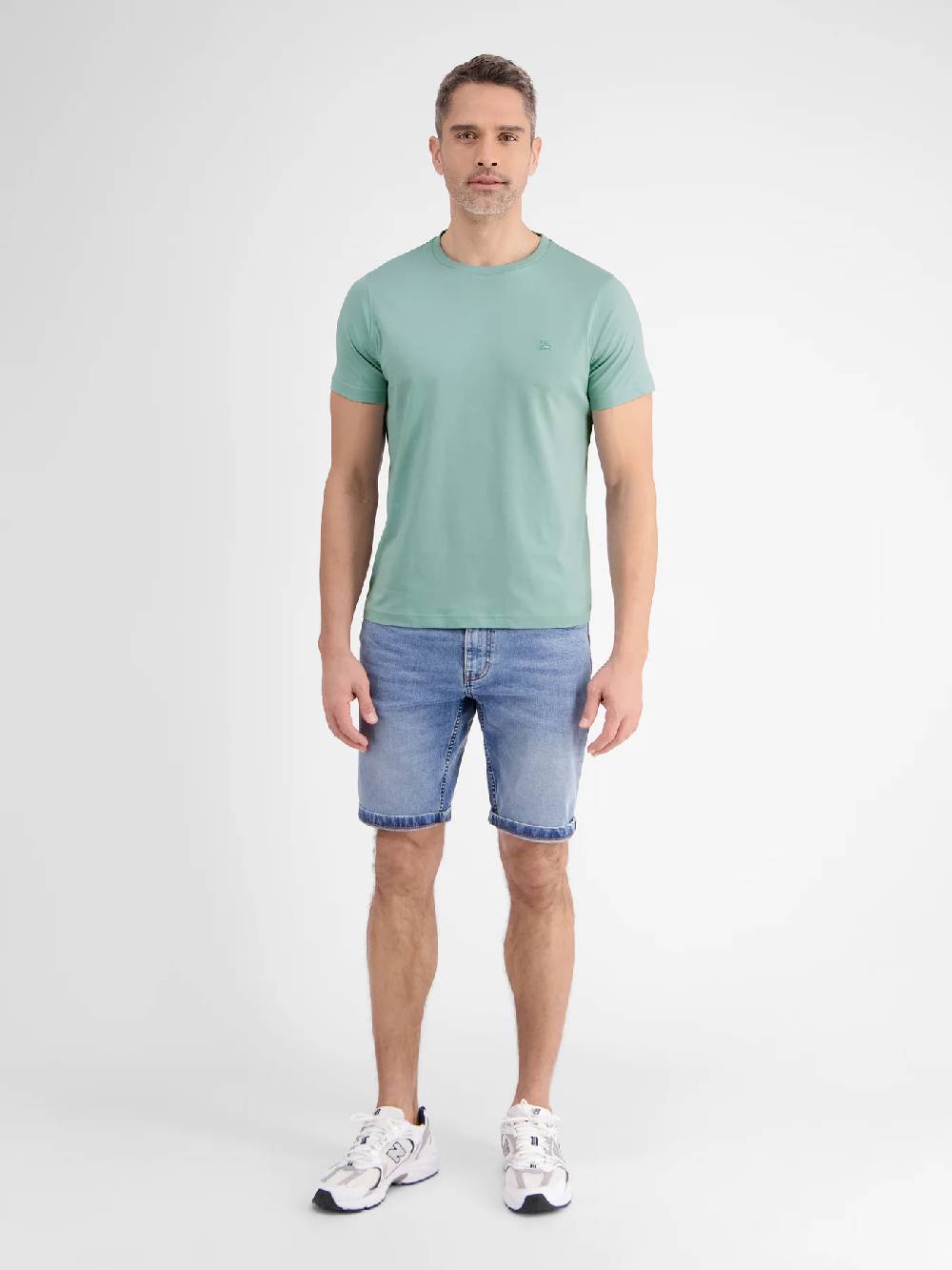 Lerros 2423000 EFFEN BASIC T-SHIRT LOGOSTEEK (622 COASTAL SEA BLUE) 2025