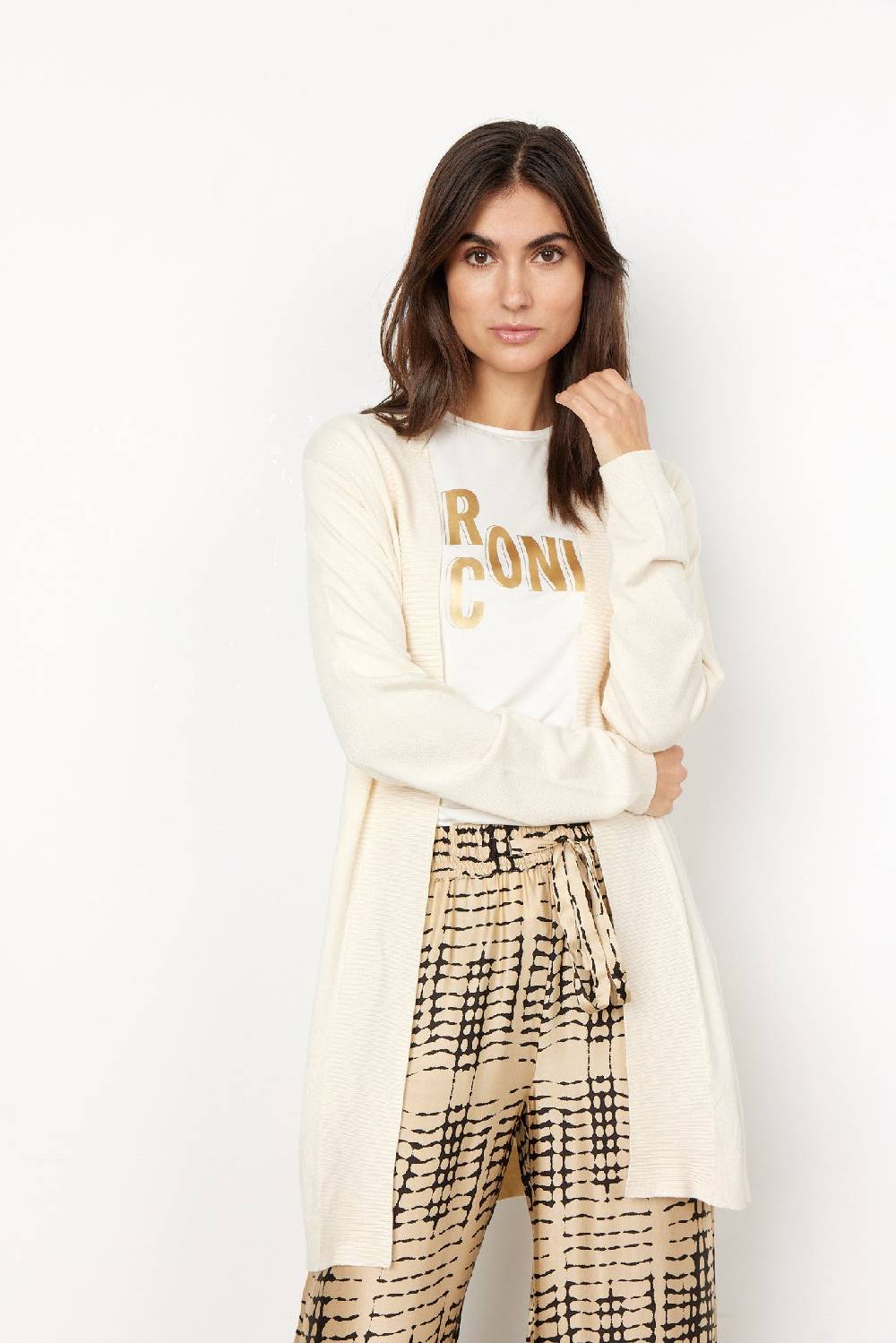 Soya Concept SC-EIREEN 3 CARDIGAN (1620 CREAM) Flash Sale