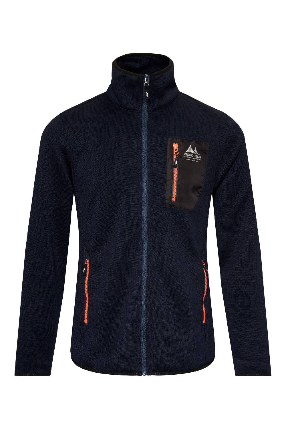 Nordberg NOA Knitted Fleece Jacket Navy Melange Neuheiten