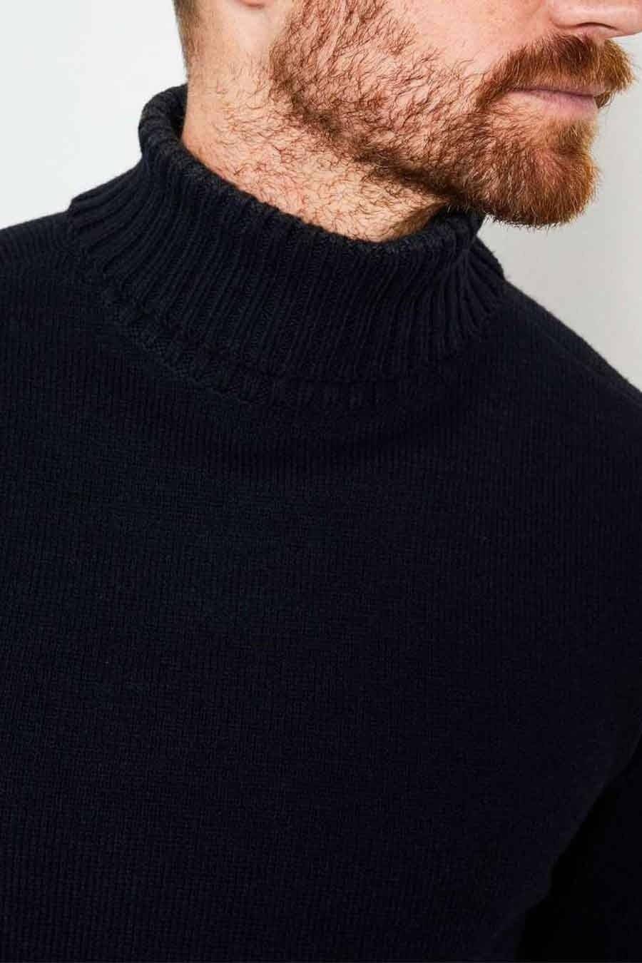 Petrol M-3000-KWC222 Turtleneck Pullover (5091 Dark Navy) Kauf eins, bekomm eins gratis