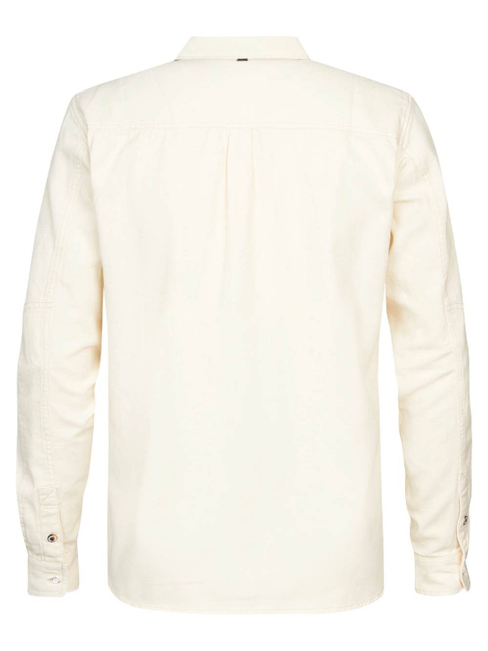 Petrol M-1030-Sil409 - Men Shirt Long Sleeve Uni (0108 Old White) Super Sparpreis