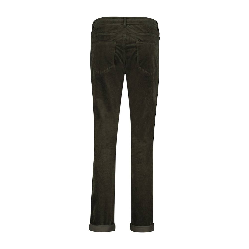 Red Button SRB4052 Tessy Velvet Regular Rise Dark Green Neueste Stile