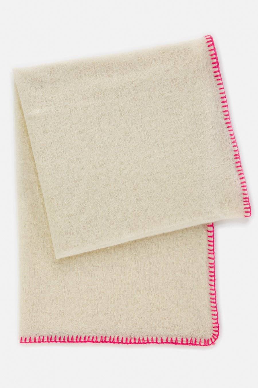 Mouleta Cashmere Schal | Colored Embroidery Border Exklusive Angebote