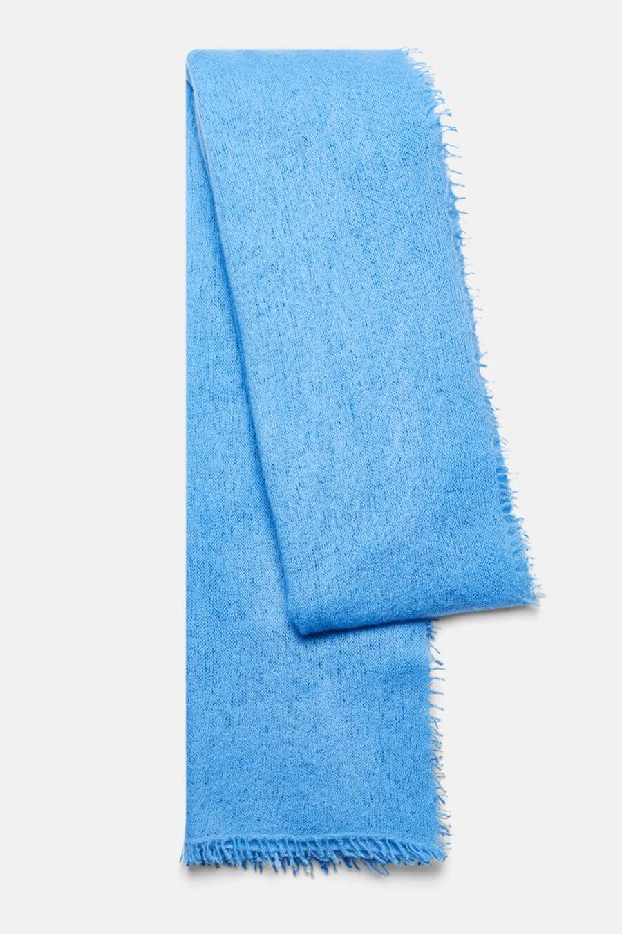 Mouleta Kaschmirschal blau Colors Vierteljährliche Förderung