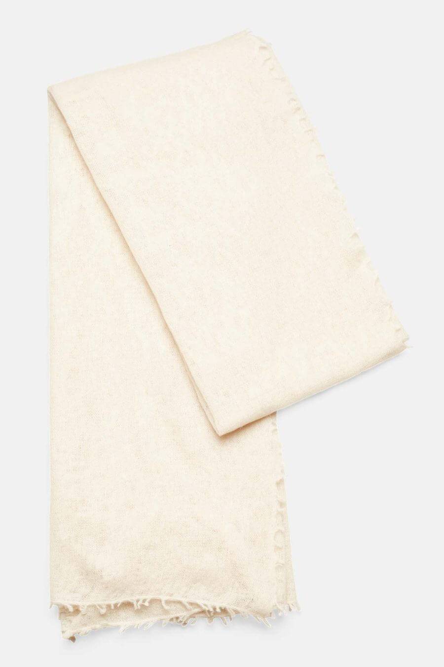 Mouleta Kaschmirschal weiß Colors Sonderangebot der Fabrik
