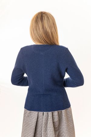 Pezzo D'oro Damenstrickjacke,Merinowolle,Trachtenstrickjacke,marine Top Angebot